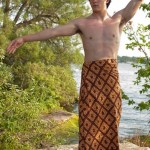 Anthony McHale adopts a princely demeanor on a cliff overlooking the St. Lawrence Seaway